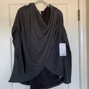 Athleta Purana wrap sweatshirt